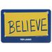 Open Road Brands Ted Lasso Geloof metalen bord - klein Ted Lasso bord voor Man Cave, kantoor of slaapkamer, goud/blauw