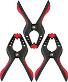 Benson Zeilklemmen/veerklemmen - 3x - kunststof - 22 cm - profi lijmklemmen met rubber heft