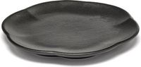 SERAX Inku Assiette Nervurée 14cm Noir