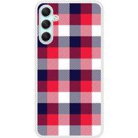 Samsung Bedrukt siliconen hoesje compatibel met Galaxy A24 4G Tartan Tricolor
