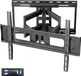 Dubbel - Arm TV Muurbeugel voor 37-90 inch TV's - Heavy Duty - Draaibare TV Beugel - Max 80kg - Max VESA 600 x 400mm