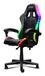 GXTrust Roniq Fauteuil de jeu avec éclairage LED RVB, dossier, noir | 178 couleurs et effets, hauteur réglable, fauteuil de jeu avec lumière, chaise de bureau