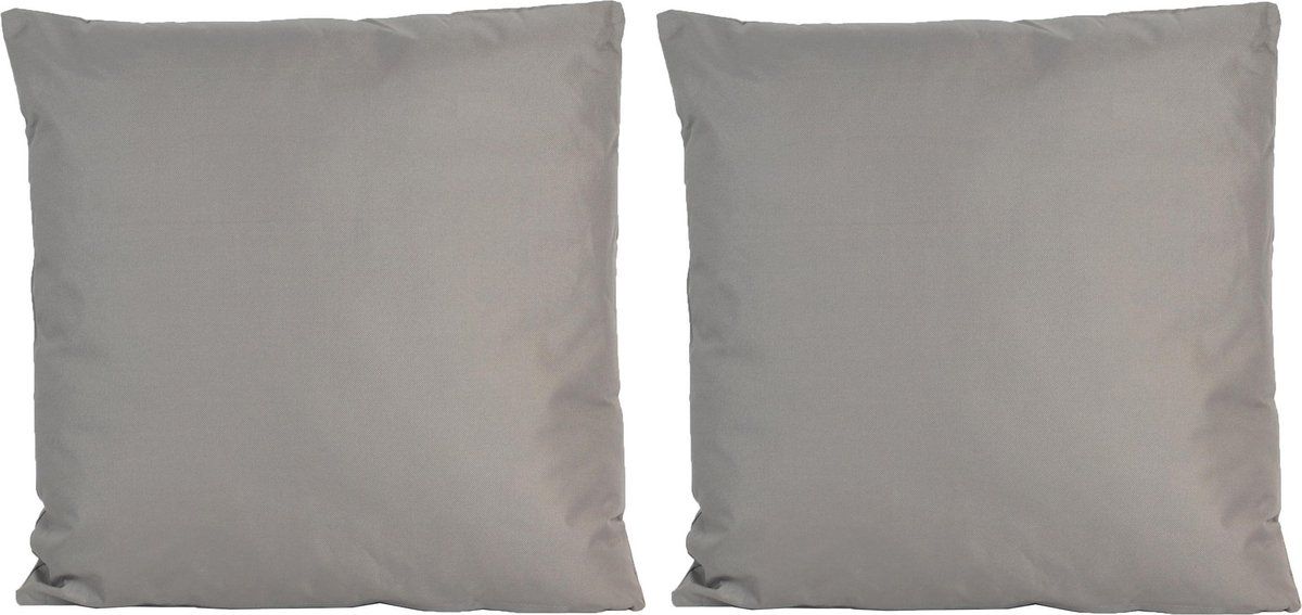 Anna's Collection 4x 60x60cm Outdoor/Indoor Cushions - Grey
