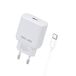 Beline Aanradowarka Sieciowa 30 W GAN USB-C + USB-C-kabel, Biały