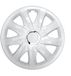 NRM DRIFT Universele Wieldoppen 16" Wit Lak Opdruk 4 Stuks