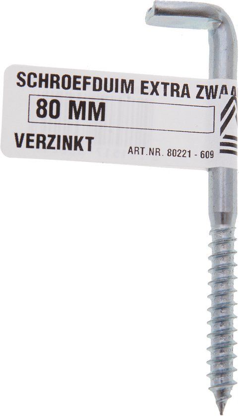 Deltafix Schroefduim extra zwaar verzinkt 80 mm 1 st.