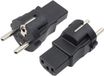 Schuko naar C13 adapter - Set van 2 - Zwart