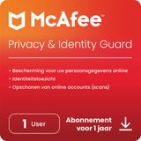 McAfee Privacy & Identity Guard - 1 Jaar/Unlimited Apparaten - Néerlandais - PC/Mac/iOS/Android Téléchargement