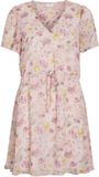 VILA VIFALIA V-NECK S/S SHORT DRESS- NOOS Misty Rose Korte jurk