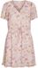 VILA VIFALIA V-NECK S/S SHORT DRESS- NOOS Misty Rose Korte jurk
