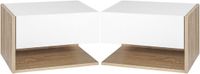 Homcom Nachtkastje Spaanplaat 46x30x30cm Wit