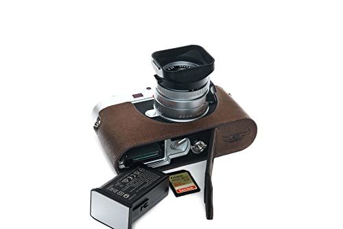 TP Original Handgemaakte Lederen Halve Camerahoes voor Leica M11 - Koffie