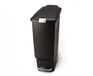Simplehuman Slimline Pedaalemmer - 40 Liter - Zwart