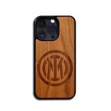 Inter Officiële 100% duurzame houten hoes, compatibel met iPhone 14 PRO Slim hoesje 6.1