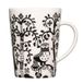 Iittala Taika mok, van vitroporselein, in de kleur wit-zwart, vaatwasmachinebestendig, afmetingen (H x B x L): 10 x 10,2 x 7,7 cm, volume: 0,3 l, 1070923