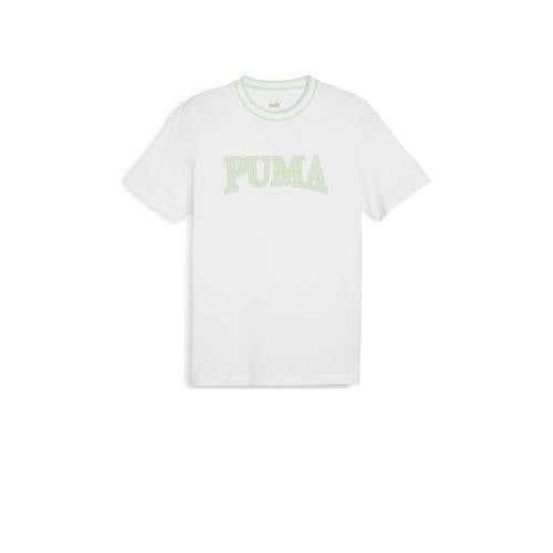 Puma Squad Big Graphic T-shirt - White/Mint Green