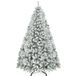 YITAHOME Sapin de Noël 1,8 m, sapin artificiel enneigé avec support métallique pliable et cadre métallique, sapin de Noël pop-up facile à assembler, 880 branches enneigées pour décorations de fête à domicile, 182