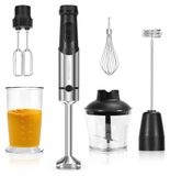 Mixeur plongeant - Set 1200 W - 12 vitesses - Acier inoxydable