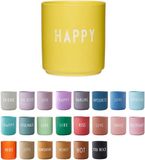 Nordic Nest Design Letters Porseleinen Mok met Tekst - Geel - 250 ml