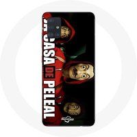 Maniacase Etui voor Samsung Galaxy A51 5G La casa de papel Maskers van Dali