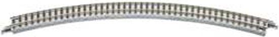 Rokuhan Z Rokuhan rails (met ballastbed) 7297004 Gebogen rails 45 ° 220 mm 4 stuk(s)