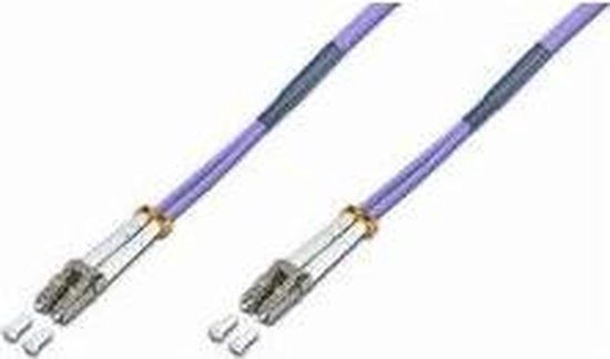 Lightwin LC-LC OM4 10m Glasvezel kabel Violet