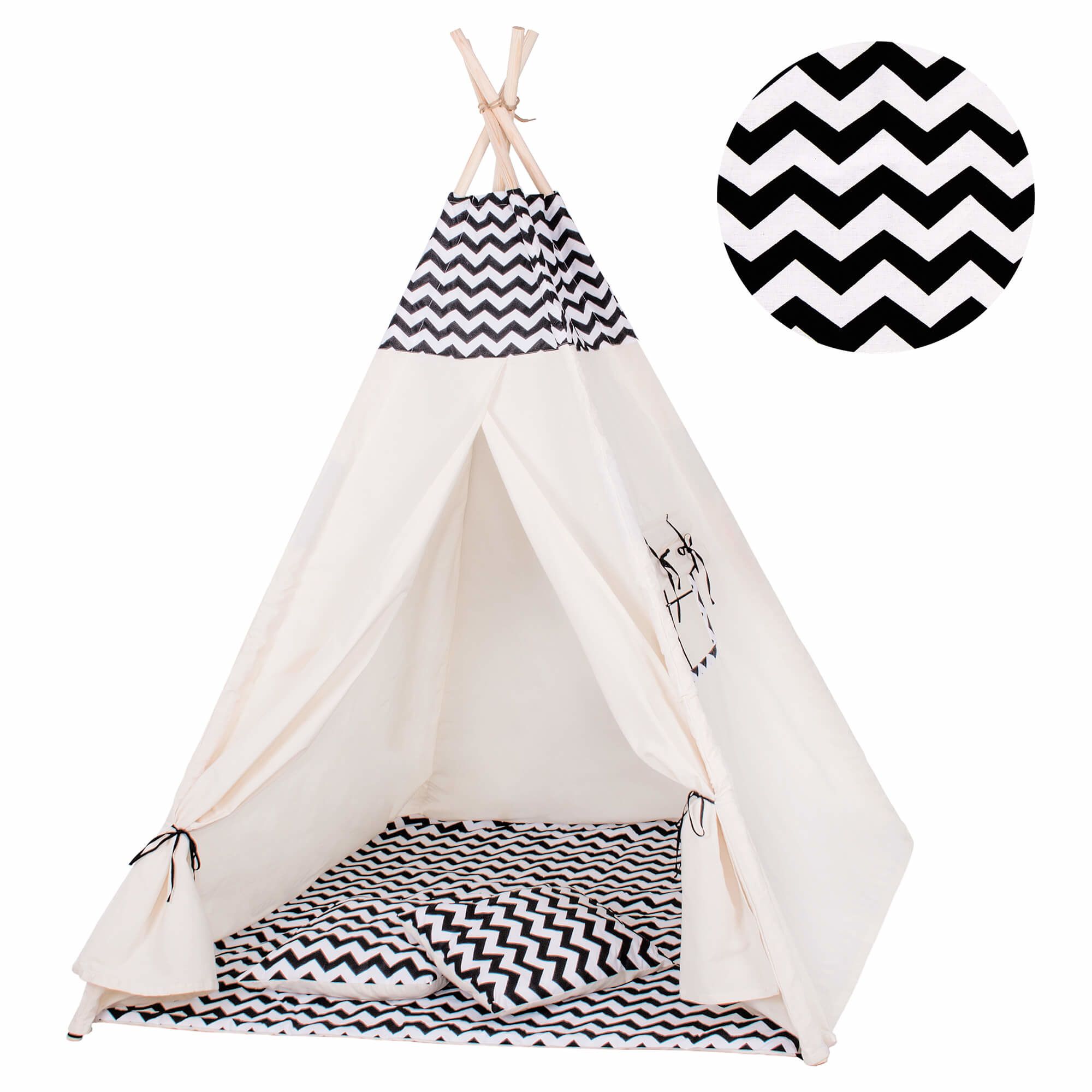 Viking Choice Tipitent wigwam zigzag patroon speeltent
