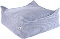 Wigiwama Corduroy Square Ottoman / Poef - 80x70x50cm - Blueberry Blue
