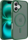 Buddi Frost Apple iPhone 16 Hoesje MagSafe Back Cover Matte Groen