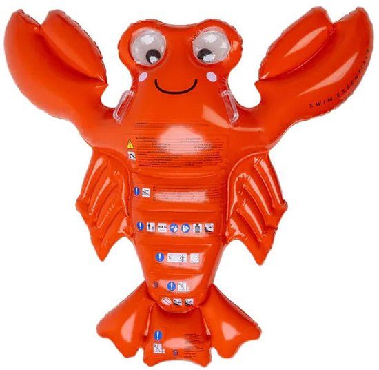 Swim Essentials Luchtbed Zwembad Kreeft Lenny The Lobster Rood - Zalm