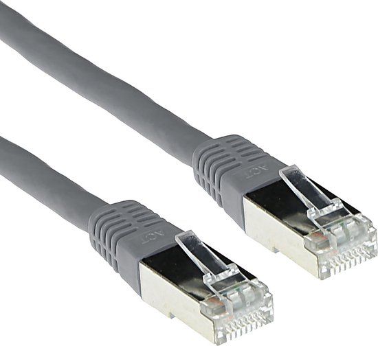ACT CAT6 Patchkabel - 1 meter - Grijs - LSZH - FB9001
