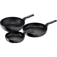 Tefal Hard Titanium Pro Koekenpannenset 24 + 28 cm + Wokpan