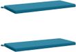 vidaXL Coussin de banc SOEST 2 pièces 100% Polyester Bleu clair