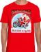 Bellatio Decorations Shoppartners Bv Fout Kerstshirt / t-shirt - Christmas dreams hot chicks on my bike - motorliefhebber / motorrijder / motor fan rood voor heren - kerstkleding / kerst outfit S