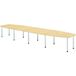 Hammerbacher table de réunion ton 10 pieds - 520x130 cm