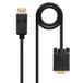 Converterkabel DP naar VGA 2m Zwart