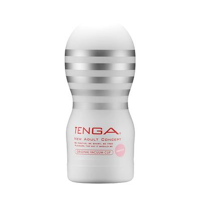 Tenga Original Vacuum Cup Male Stroker Silver, White Thermoplastic elastomer (TPE)