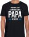 Bellatio Decorations Papa de beste - t-shirt zwart voor heren