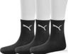 Puma Short Crew 3p Unisexe Chaussettes de sport Noir 35-38