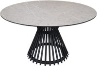 AVH-Collectie Pasadena low dining tuintafel 140xH69 cm keramisch antraciet