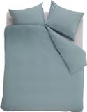Ambiante Cotton Uni dekbedovertrek - Tweepersoons - 200x200/220 cm - Blauw