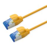 ROLINE Patchkabel Cat.6A (Class EA) S/FTP (PiMF), LSOH, PoE, geel, 5 m