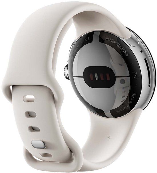 Google Actieve armband voor Pixel Watch maat S L Lichtgrijs