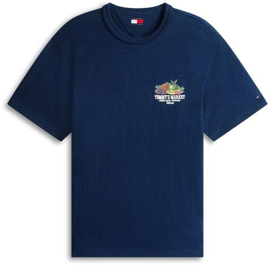 Tommy Jeans T-shirt Tjm Rlx Novelty Ss Tee Dm0dm22512 C1g Dark Night Navy