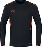 Jako Challenge Sweater Heren - Zwart / Fluo Oranje | Maat: XXL