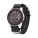DrPhone HeritageOne – 22mm Leren Horlogeband - Premium Rundleer – Vintage Horlogeband met Zilveren Gesp - Zwart