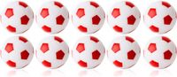 Winspeed Robertson - Tafelvoetbal Ballen - 35 mm - Wit / Rood - 10 stuks