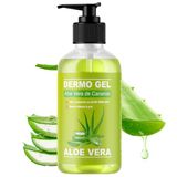 QKnatur - DERMO GEL ALOE VERA DE CANARIAS BIO - Verzachtende werking, voedt en hydrateert de huid. Natuurlijke hydratatie voor gezicht en lichaam (500 ml)