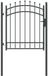vidaXL Hekdeur met spijkers EMMEN 104 x 109,5 cm Vergrendelbaar