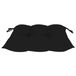 vidaXL Fauteuils pliants, 8 pièces, avec coussins, acacia massif, Noir